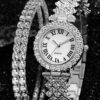 Finesse Silver & Rhinestone Watch Set