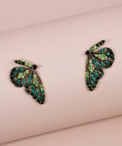 Forest Greens Gemstone Butterfly