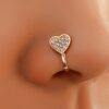Sparkling Heart Nose Ring