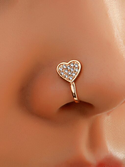Sparkling Heart Nose Ring