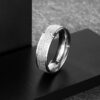 Men's Stainless Steel Silver Ring