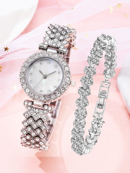 Sparkling Silver Watch Set