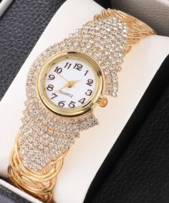 Sparkling Gold Bracelet Watch