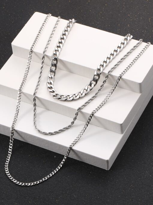 Men's Jewellery Stainless Steel Chain Set