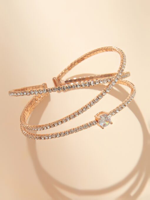 Gold bangles sparkling bangle bracelet