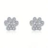 pet paws sterling silver earrings s925