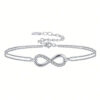 Sterling Silver Infinity Bracelet S925