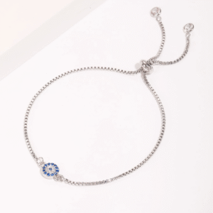 Silver Evil Eye Bracelet