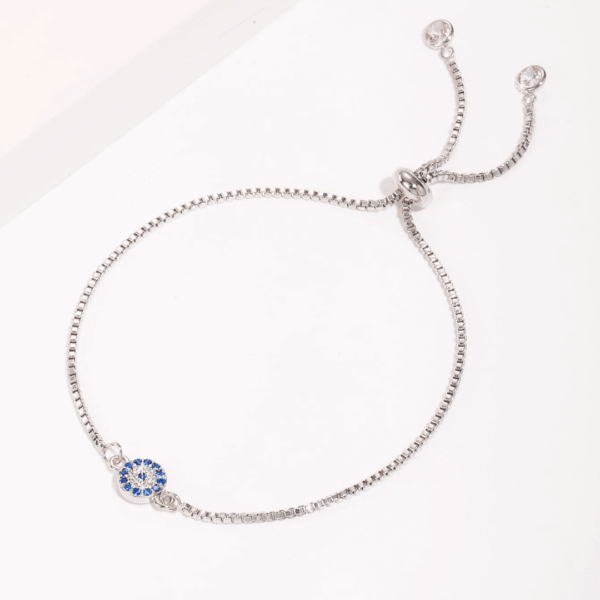 Silver Evil Eye Bracelet