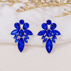Blue Gem Earrings