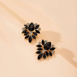 Black Gem Earrings