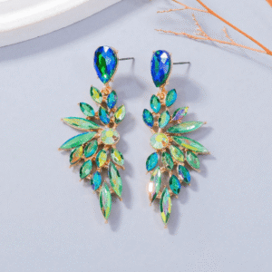 Crystal Teal Earrings