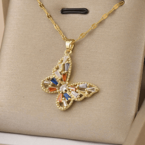 Golden Butterfly Necklace