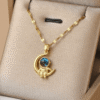 Golden Astronaut Necklace
