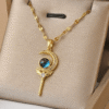 Golden Crescent Necklace