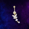 Dangle Butterfly Belly Ring