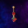 Cherry Belly Ring