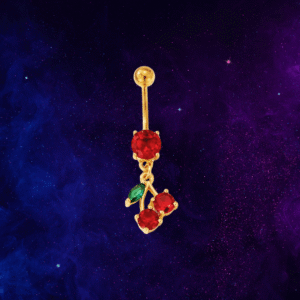 Cherry Belly Ring