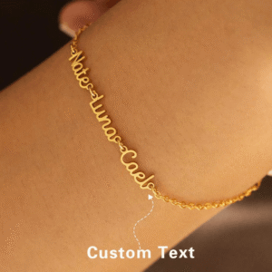 Personalised Gold Names Bracelet