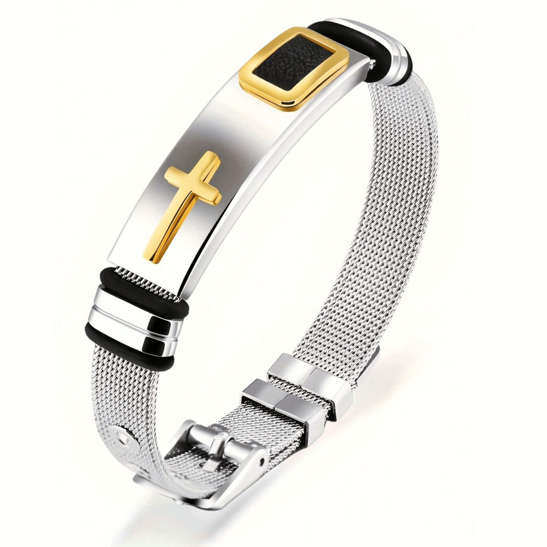 Untitled design - 2026-04-27T150406.526 (1) Men's Cross Bracelet