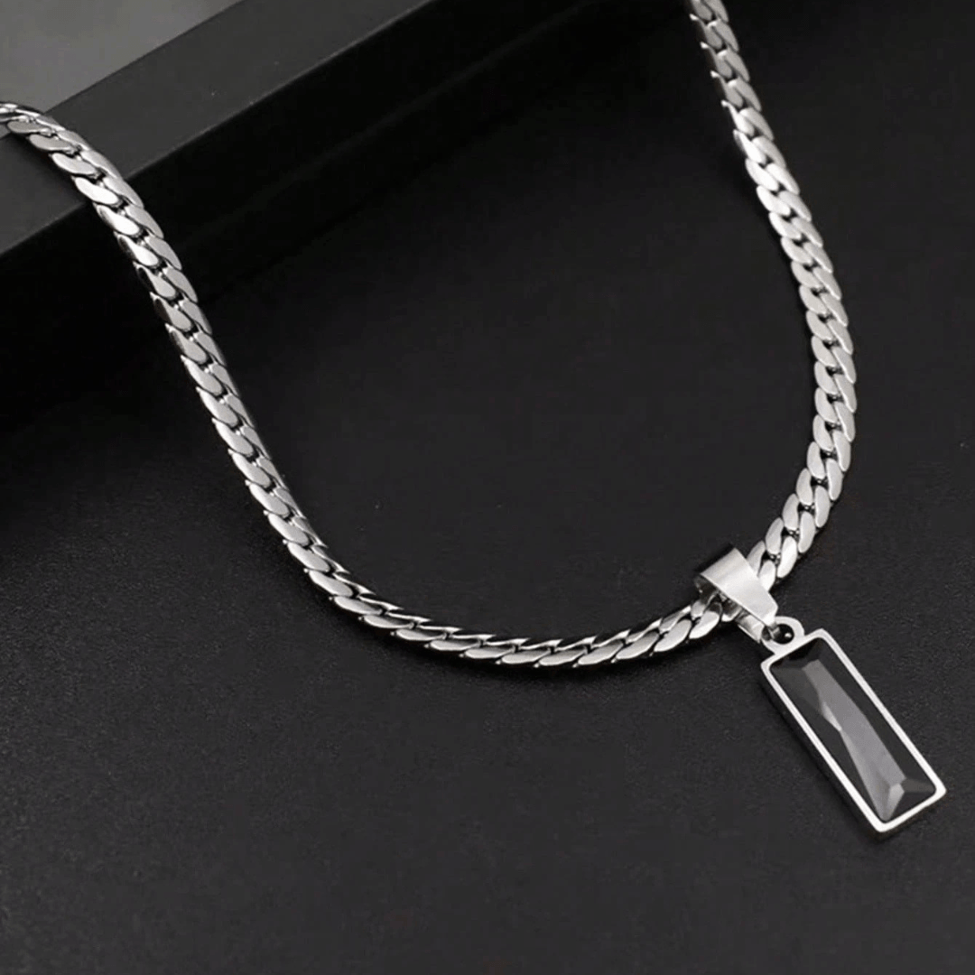Untitled design - 2026-04-28T135324.792 (1) Men's Black Gem Chain